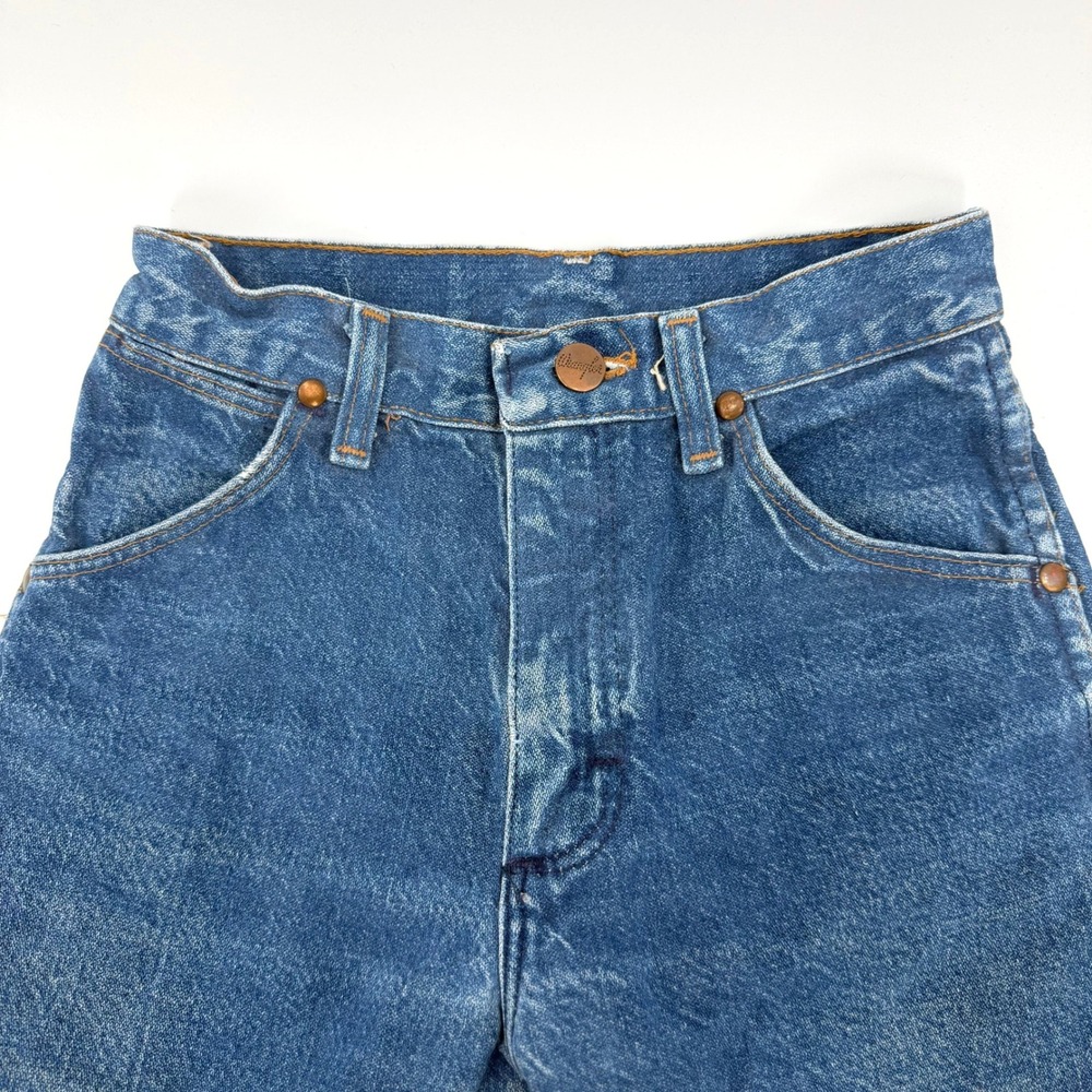 Wrangler 13MWZBP Kids Slim Cowboy Cut Jeans Blue 14 Slim Made in USA Vintage - Picture 2 of 11